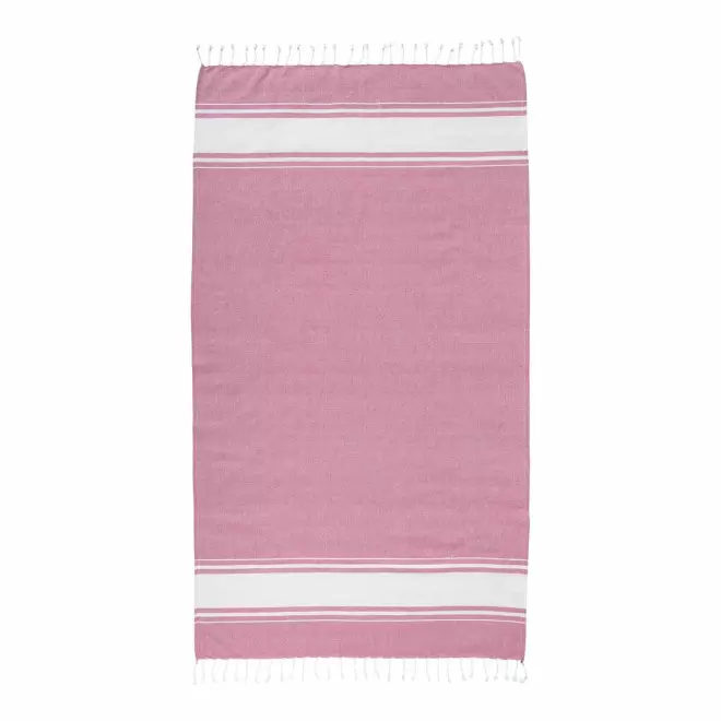 PAREO/FOUTA PERSONNALISABLE 'HORTENSE 150 RECYCLE' - rose