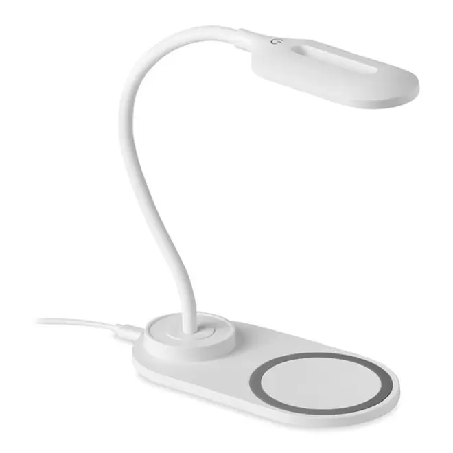 LAMPE DE BUREAU PERSONNALISABLE INDUCTION 10W 'URANIA' - blanc