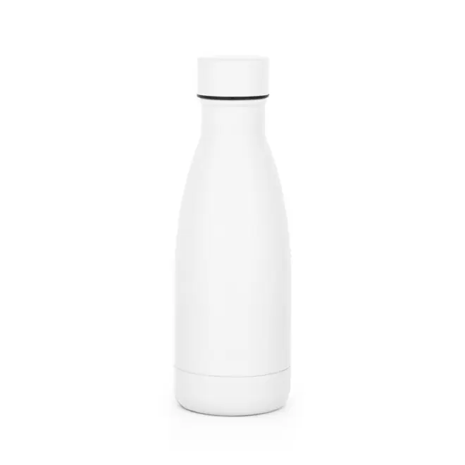 BOUTEILLE ISOTHERME 400ML PERSONNALISEE 'ALMIA RECYCLEE' - blanc