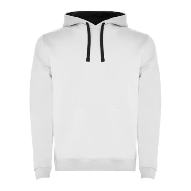 SWEAT-SHIRT A CAPUCHE PERSONNALISE MIXTE 'RAPHAEL' - blanc/marine