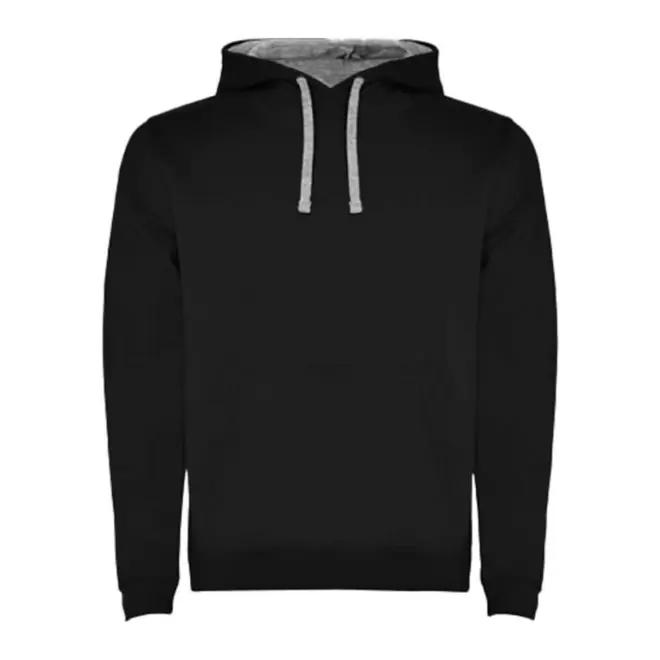 SWEAT-SHIRT A CAPUCHE PERSONNALISE MIXTE 'RAPHAEL' - noir/gris