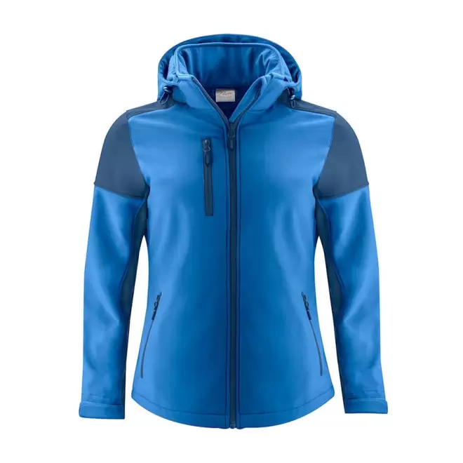 SOFTSHELL PERSONNALISABLE FEMME RPET 'PRIME SOFT' - cobalt/marine