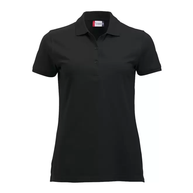 POLO PERSONNALISABLE FEMME 'BORDI' - noir