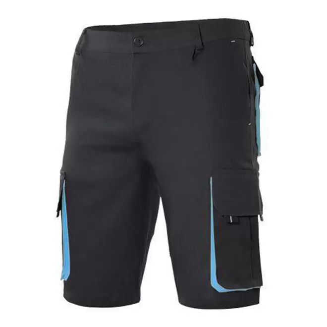 SHORT PERSONNALISABLE VELILLA 'CAPTURO' - noir/bleu