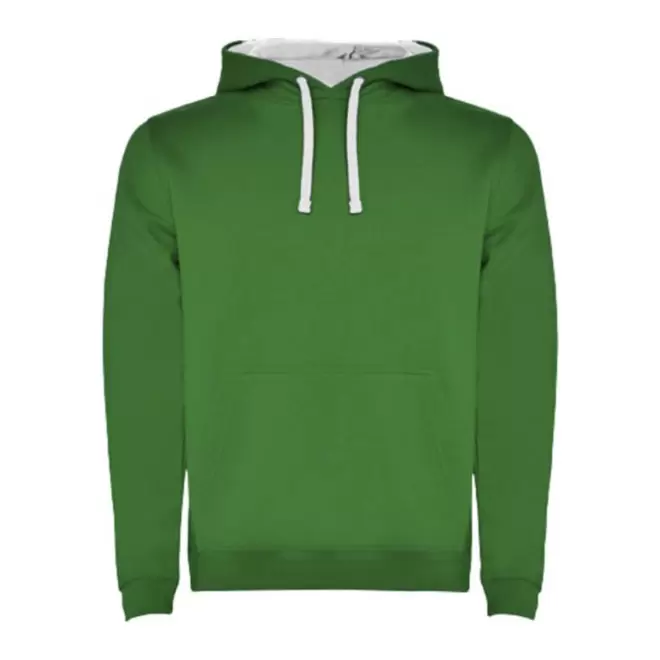 SWEAT-SHIRT A CAPUCHE PERSONNALISE MIXTE 'RAPHAEL' - vert/blanc