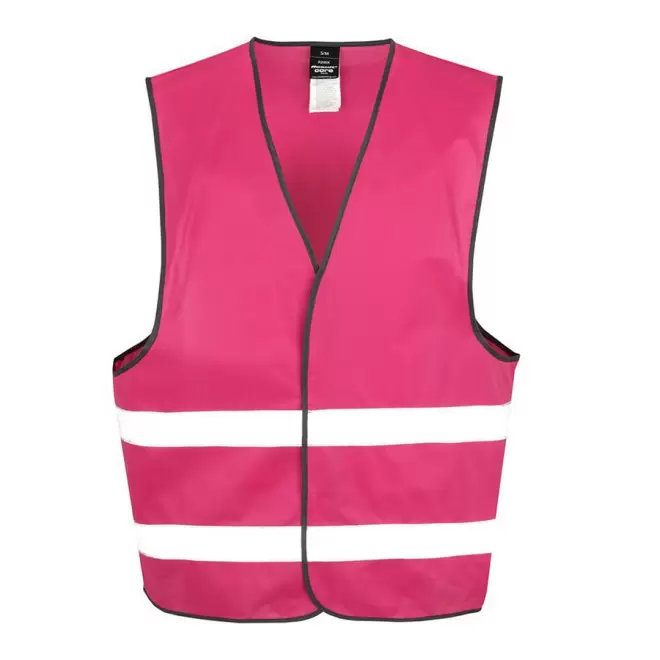 GILET VISIBILITE PERSONNALISABLE 'ARMILLA' 72H - framboise