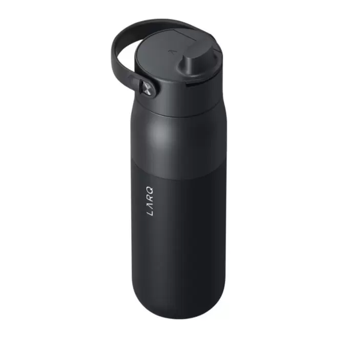 BOUTEILLE ISOTHERME 680ML PERSONNALISABLE 'LARQ SWIG TOP' - noir