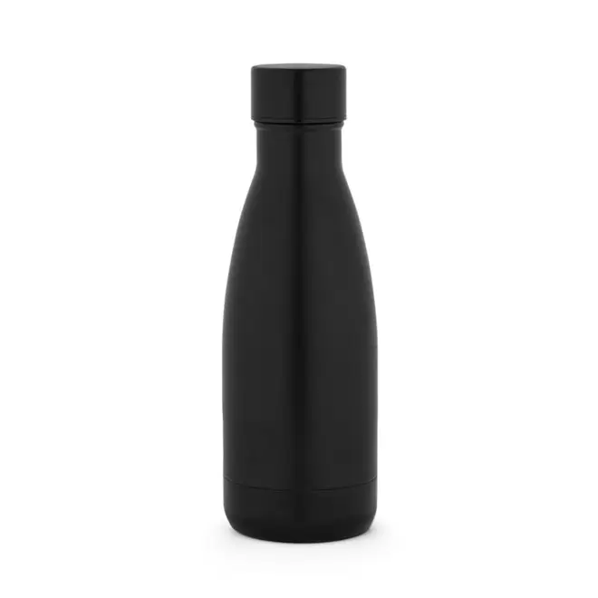 BOUTEILLE ISOTHERME 400ML PERSONNALISEE 'ALMIA RECYCLEE' - noir