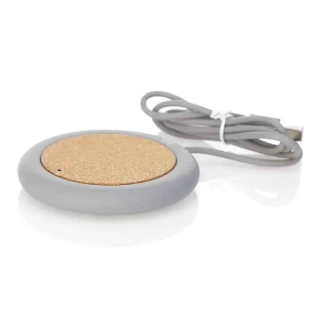 CHARGEUR INDUCTION PERSONNALISE 5W 'MUXA' - gris