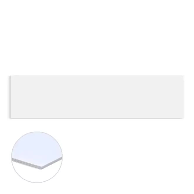 PANNEAU D'INFORMATION PERSONNALISABLE PVC 3 MM 'PANRIDE' - blanc