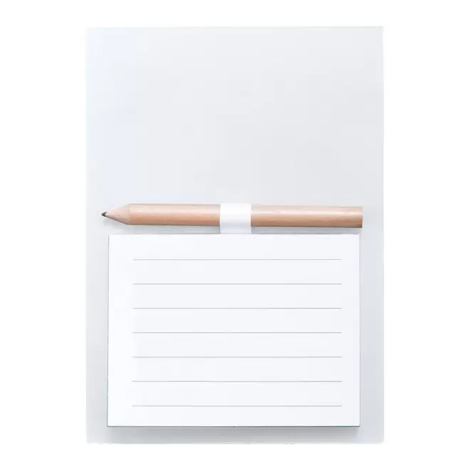 BLOC-NOTE AIMANTE PERSONNALISABLE 'AIMAMBLOC' - blanc