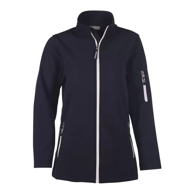 SOFTSHELL PERSONNALISABLE FEMME PEN DUICK 'ATLANTIC' - navy/white