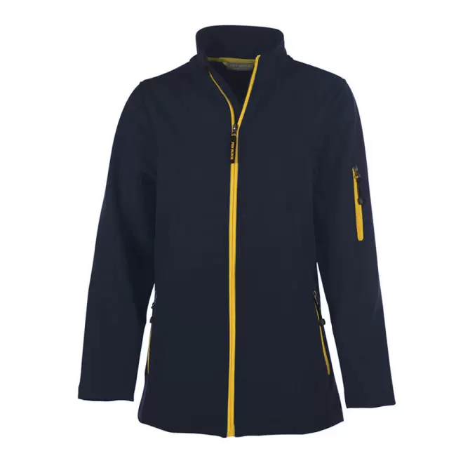 SOFTSHELL PERSONNALISABLE FEMME PEN DUICK 'ATLANTIC' - navy/gold