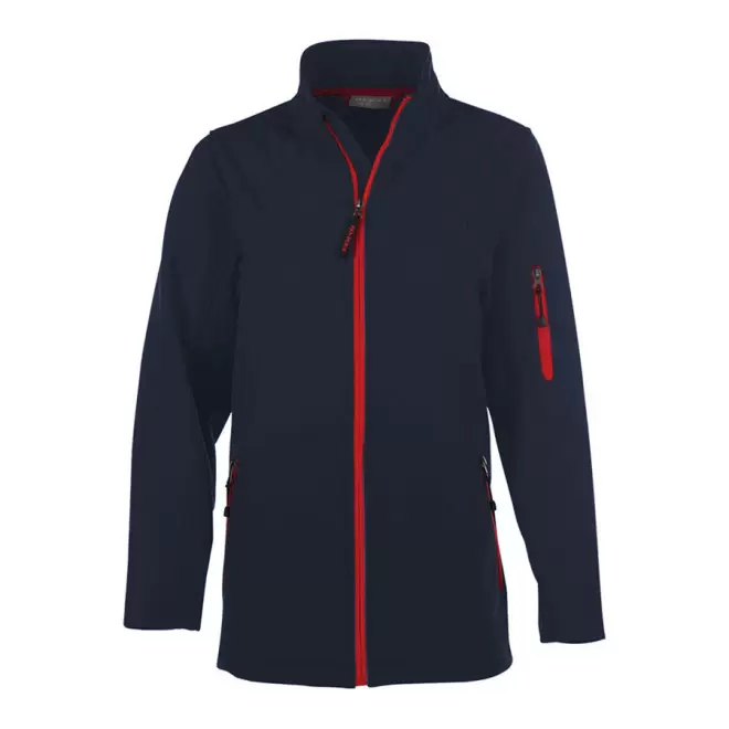 SOFTSHELL PERSONNALISABLE FEMME PEN DUICK 'ATLANTIC' - navy/red