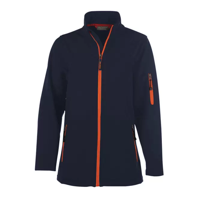 SOFTSHELL PERSONNALISABLE FEMME PEN DUICK 'ATLANTIC' - navy/orange