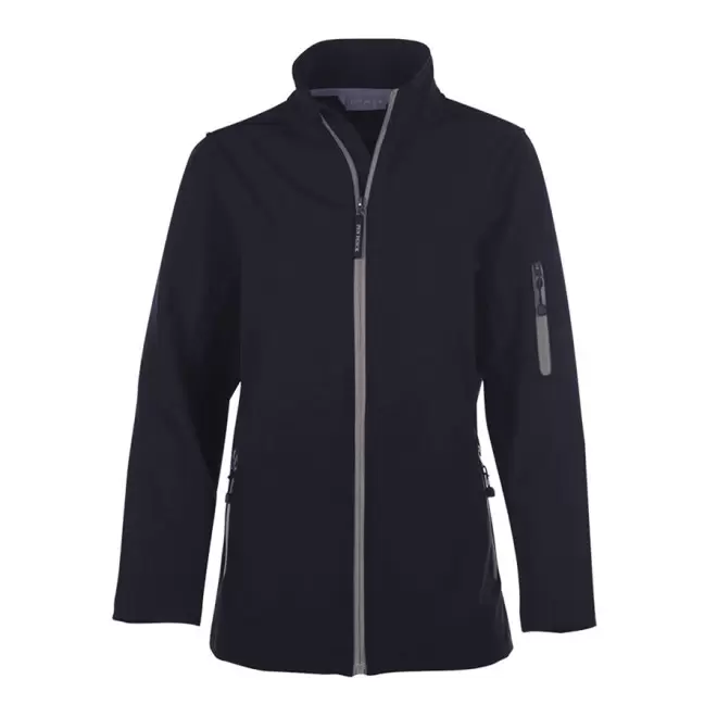 SOFTSHELL PERSONNALISABLE FEMME PEN DUICK 'ATLANTIC' - navy/silver