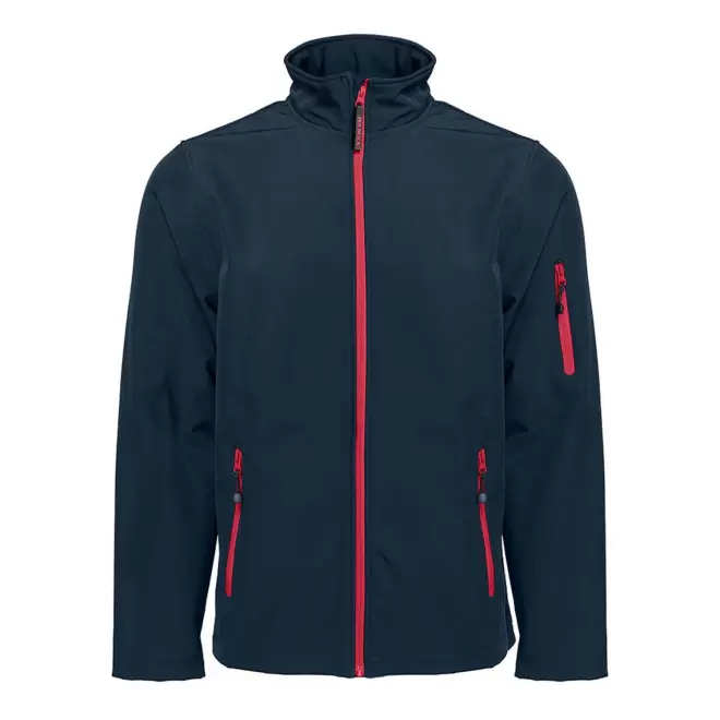 SOFTSHELL HOMME PERSONNALISABLE PEN DUICK 'ATLANTIC' - navy/red