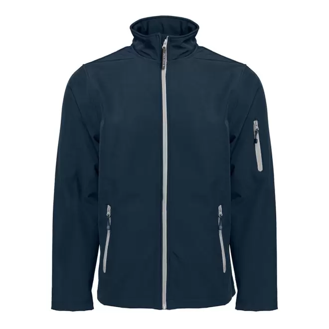 SOFTSHELL HOMME PERSONNALISABLE PEN DUICK 'ATLANTIC' - navy/silver