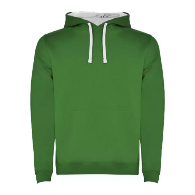 RAPIDE 4J - SWEAT-SHIRT A CAPUCHE MIXTE 'RAPHAEL' - vert/blanc