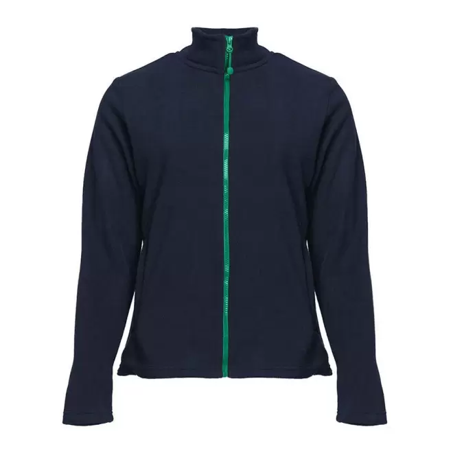 VESTE POLAIRE PERSONNALISABLE ZIPPEE FEMME 'BEAR' 300 GR/M² - Navy/kelly green