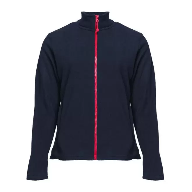 VESTE POLAIRE PERSONNALISABLE ZIPPEE FEMME 'BEAR' 300 GR/M² - Navy/red