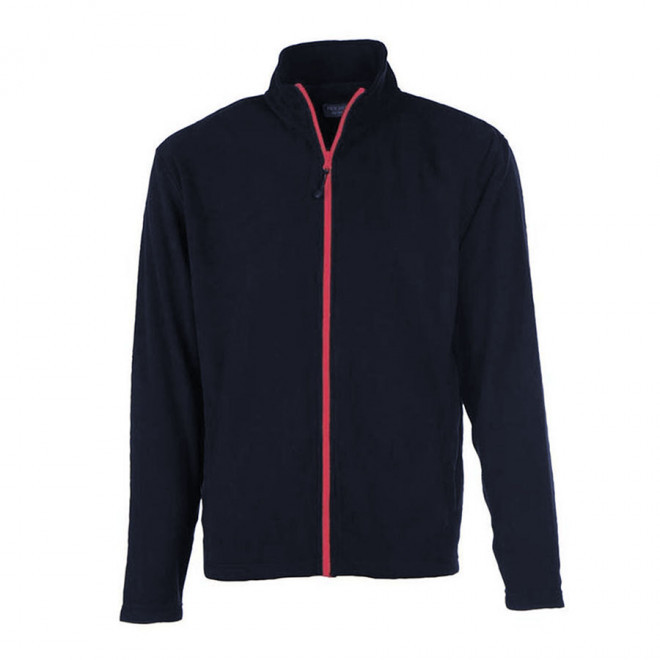VESTE POLAIRE PERSONNALISABLE ZIPPEE HOMME 'BEAR' 300 GR/M² - navy/red