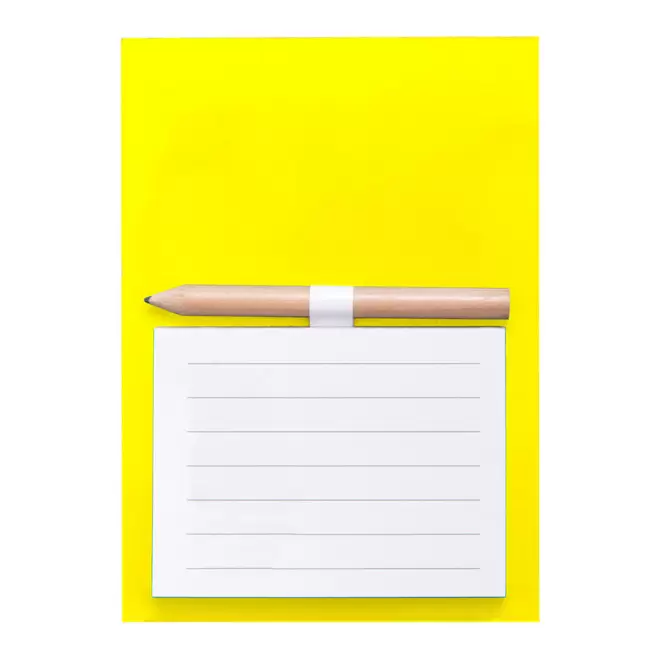 BLOC-NOTE AIMANTE PERSONNALISABLE 'AIMAMBLOC' - jaune