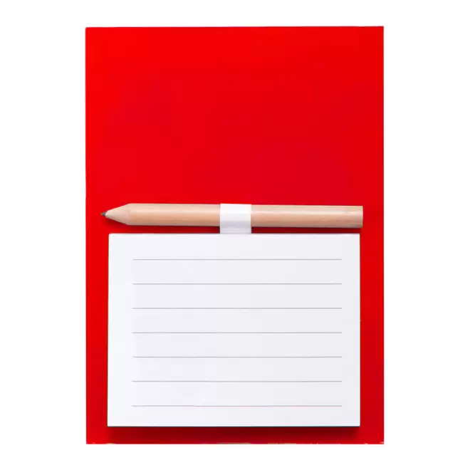 BLOC-NOTE AIMANTE PERSONNALISABLE 'AIMAMBLOC' - rouge