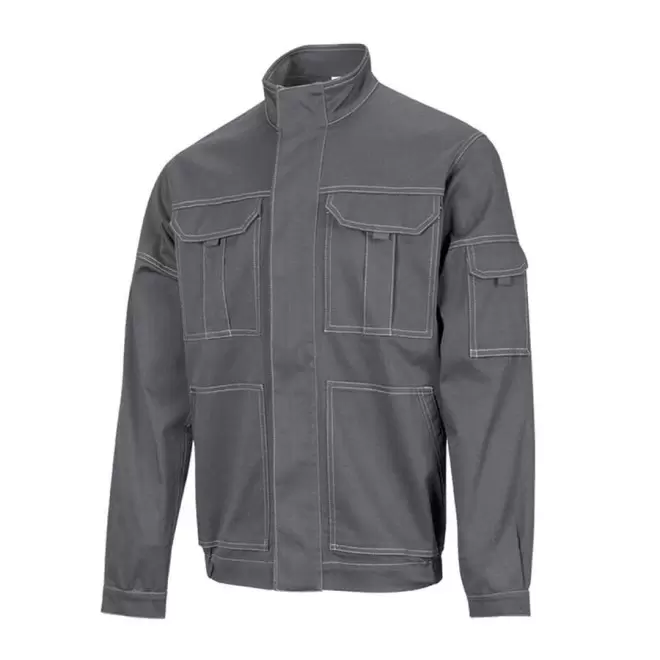 BLOUSON STRETCH PERSONNALISE 'AMANDO' - gris
