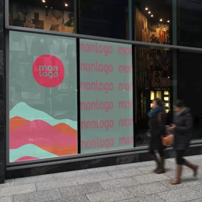 ADHESIF VITROPHANIE PERSONNALISABLE 'VITRAN' - transparent