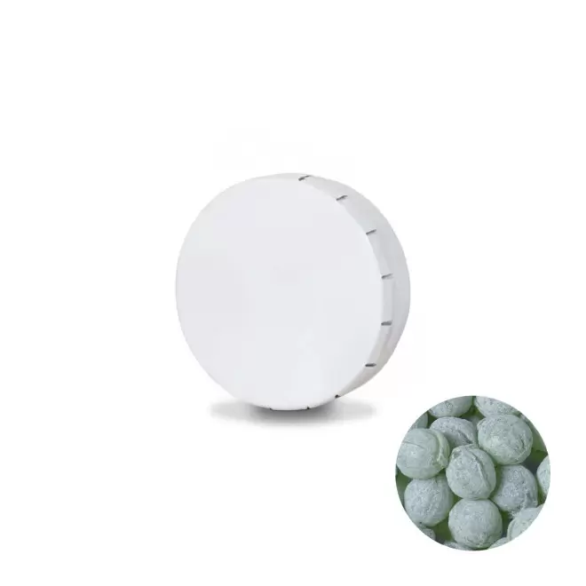 BOITE A BONBONS PUBLICITAIRE 'CLARI' - menthe