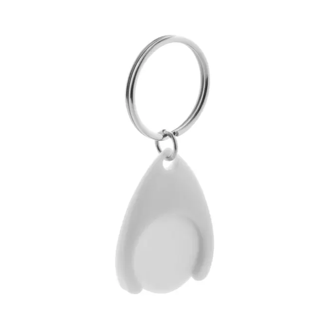 PORTE CLE JETON PERSONNALISABLE 'CATCHOS' - blanc