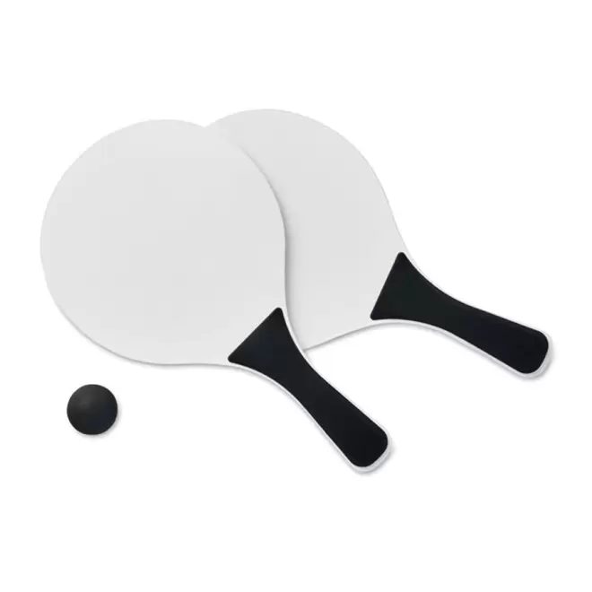 RAQUETTES DE PLAGE PUBLICITAIRE 'SUMMER FEELING' - noir