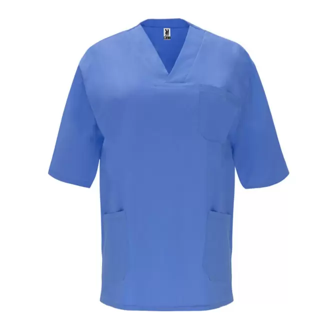 BLOUSE PERSONNALISABLE MIXTE MEDICALE 'LENO' - bleu