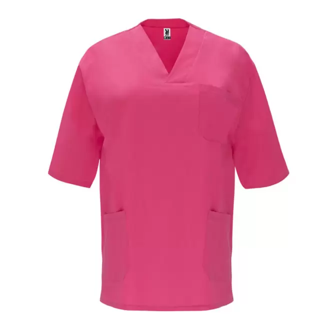 BLOUSE PERSONNALISABLE MIXTE MEDICALE 'LENO' - rose
