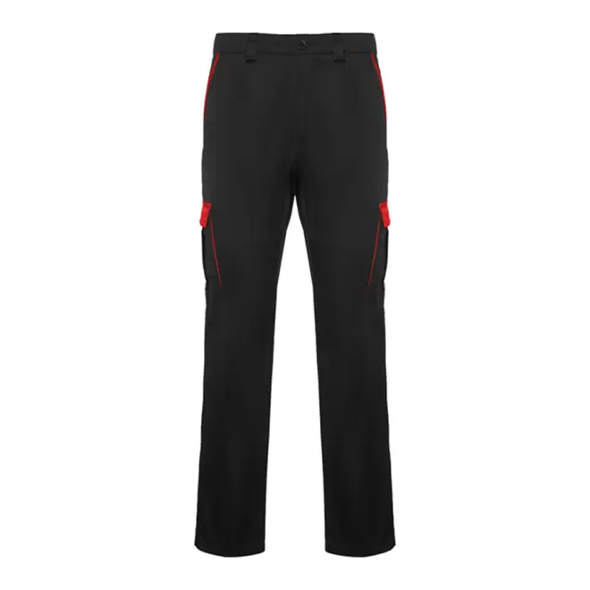 PANTALON DE TRAVAIL PERSONNALISABLE 'TROOPER' - noir/rouge