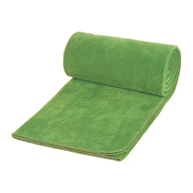 PLAID POLAIRE PERSONNALISABLE 'WEEK-END' - vert prairie