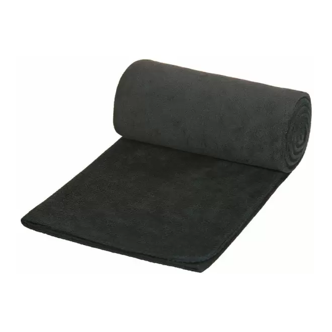 PLAID POLAIRE PERSONNALISABLE 'WEEK-END' - noir