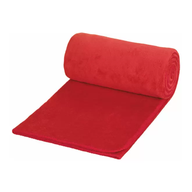 PLAID POLAIRE PERSONNALISABLE 'WEEK-END' - rouge