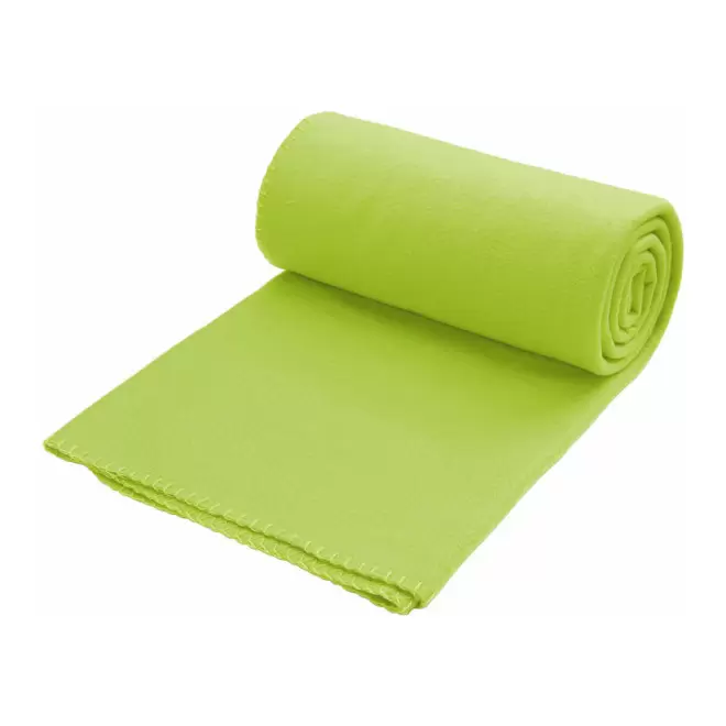 PLAID POLAIRE PERSONNALISABLE 'WEEK-END' - vert pomme