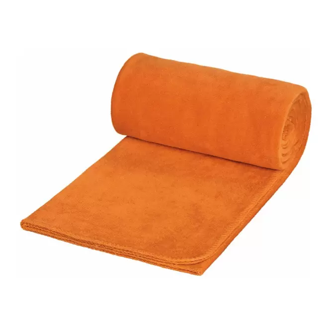 PLAID POLAIRE PERSONNALISABLE 'WEEK-END' - orange