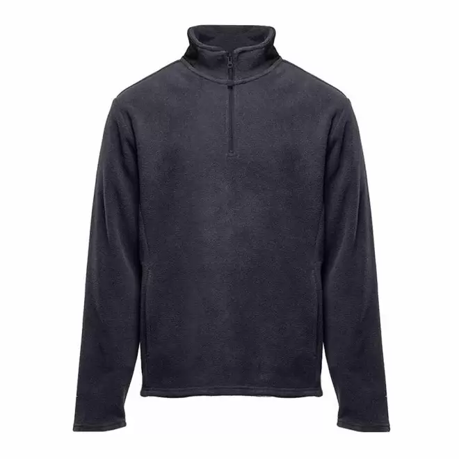 POLAIRE PERSONNALISABLE DEMI ZIP BLACK MATCH 'PERSIC' - gris