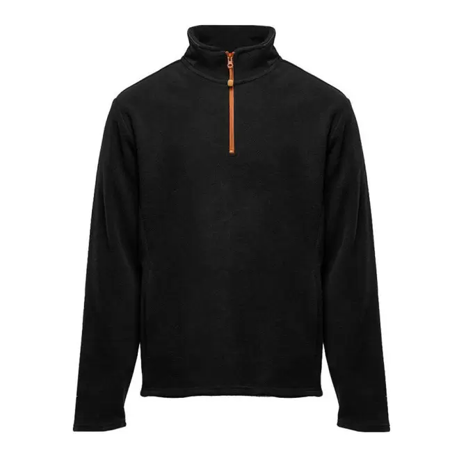 POLAIRE PERSONNALISABLE DEMI ZIP BLACK MATCH 'PERSIC' - black/orange