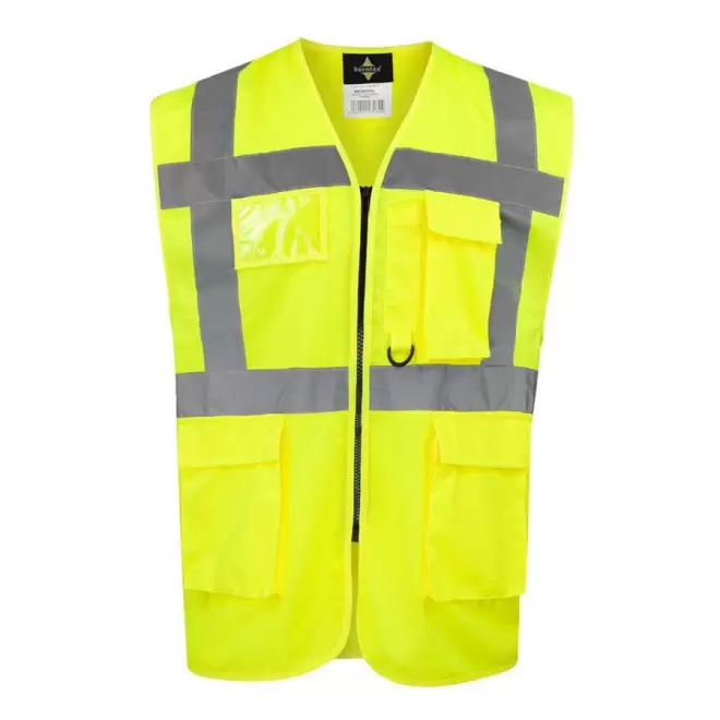 GILET DE SECURITE PERSONNALISABLE 'BERLIN' - jaune