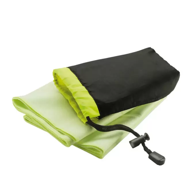 SERVIETTE DE SPORT PUBLICITAIRE MICROFIBRE 40X80 CM 'MOVE' - vert