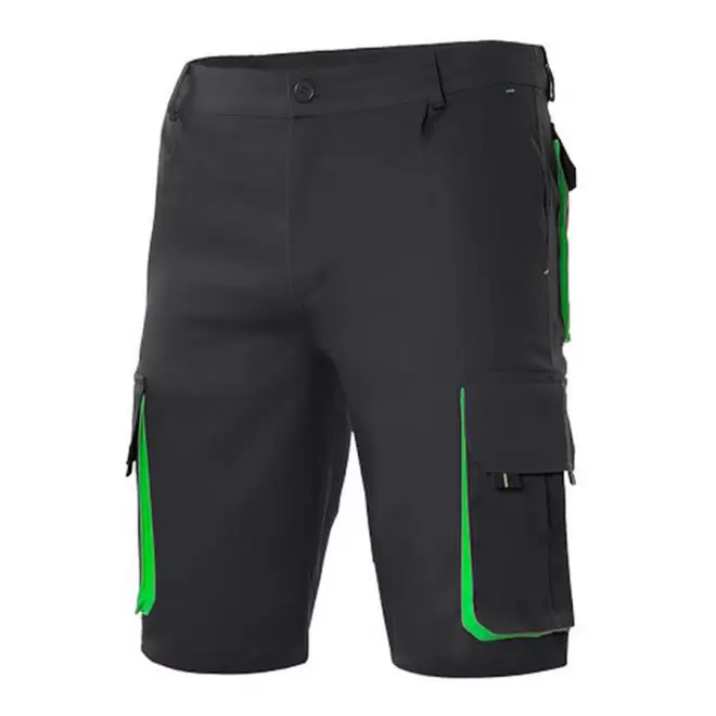 SHORT PERSONNALISABLE VELILLA 'CAPTURO' - black/lime