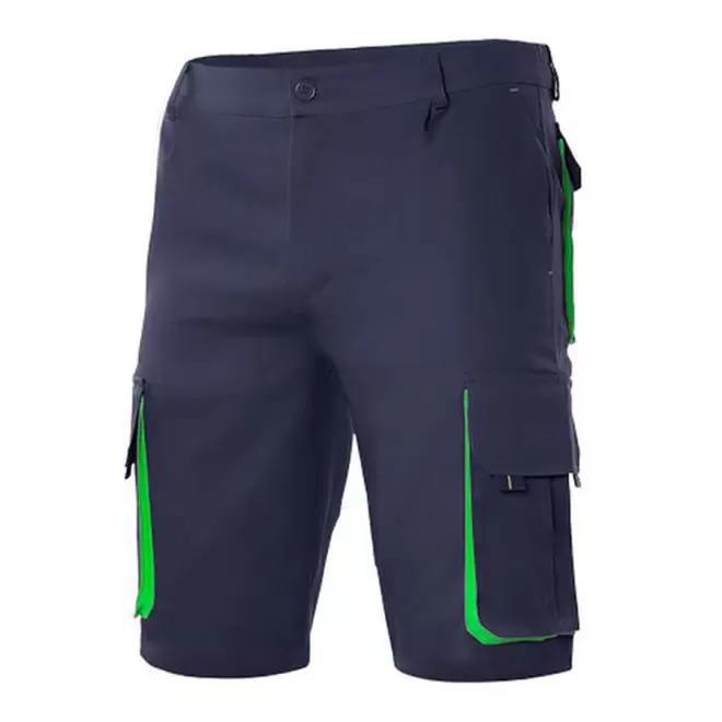 SHORT PERSONNALISABLE VELILLA 'CAPTURO' - navy/lime
