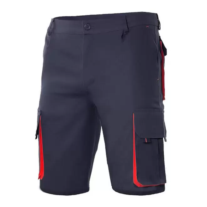 SHORT PERSONNALISABLE VELILLA 'CAPTURO' - navy/red