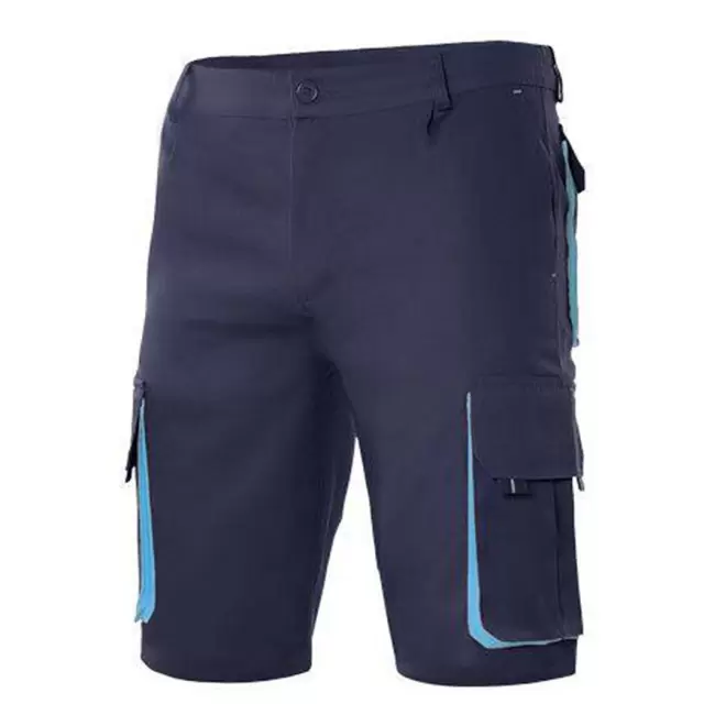 SHORT PERSONNALISABLE VELILLA 'CAPTURO' - navy/sky blue