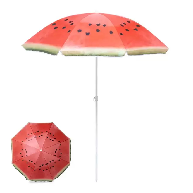 PARASOL PERSONNALISABLE MOTIFS FRUITS 'SOLIFRUT' - pasteque